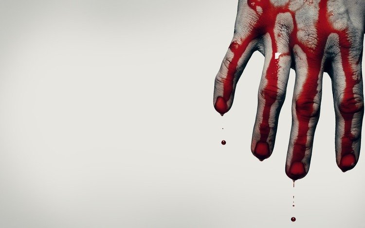рука, кровь, серый фон, ситуации, hand, blood, grey background, situation