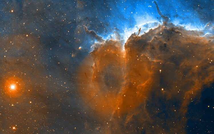 космос, звезды, туманность пеликан, space, stars, the pelican nebula