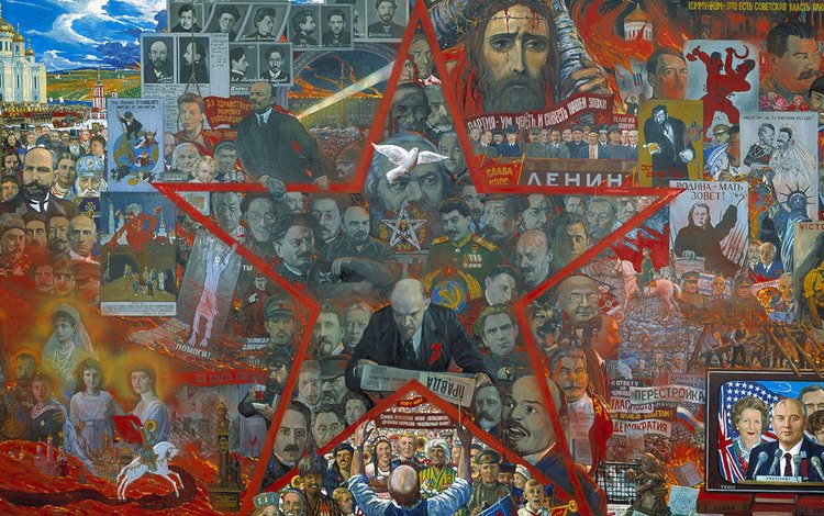 илья глазунов, великий эксперимент, 1990г, ilya glazunov, the great experiment, 1990