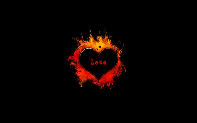 пламя, сердечко, влюбленная, flame, heart, love
