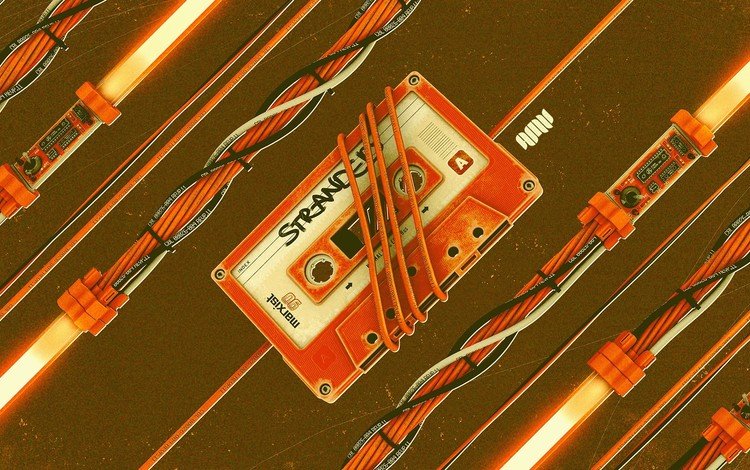 провода, оранжевый, касета, аудио, wire, orange, cassette, audio