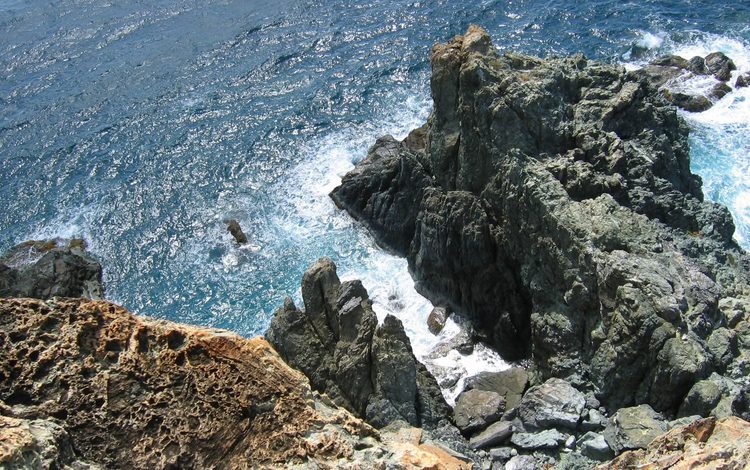 скалы, море, обрыв, rocks, sea, open