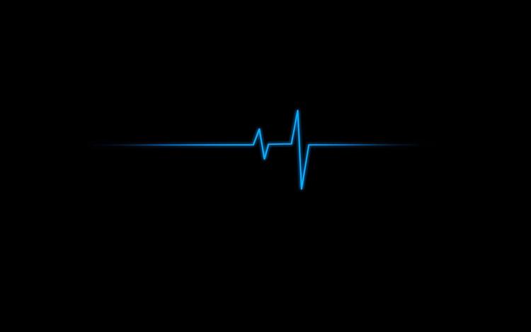 линии, черный фон, обойка в стиле, пульс, кардиограмма, line, black background, obika style, pulse, cardiogram