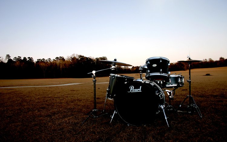 поле, жемчуг, барабанная установка, field, pearl, drum set