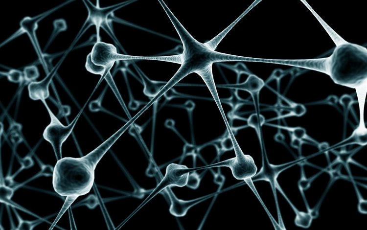 размытость, цепь, нейроны, blur, chain, neurons