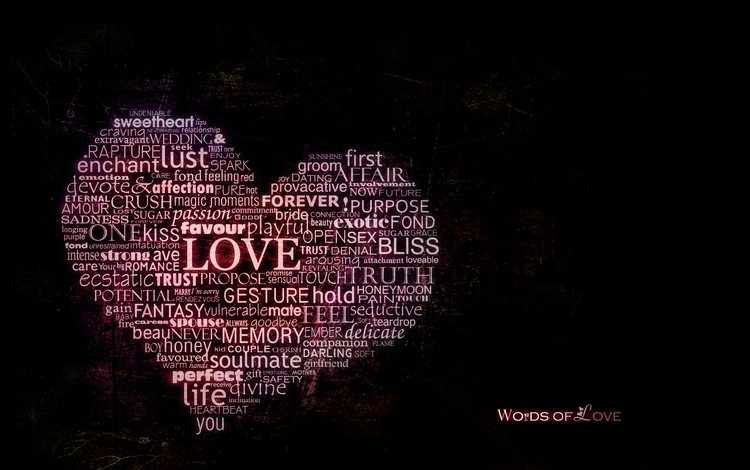 сердце, любовь, слово, heart, love, the word