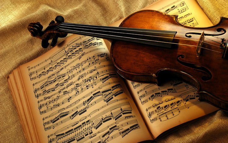 ноты, скрипка, книга, notes, violin, book