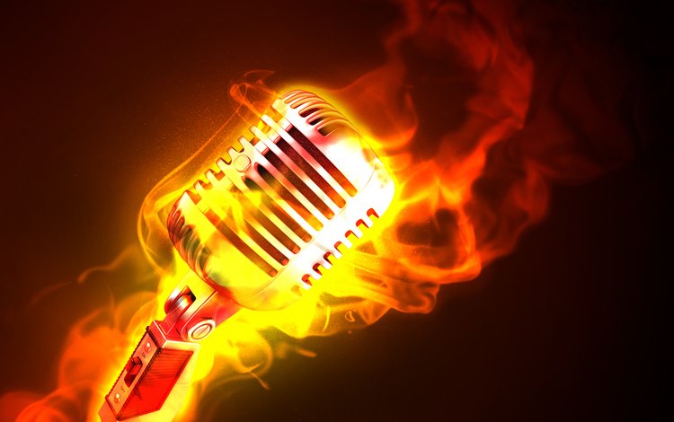 пламя, микрофон, огонь, flame, microphone, fire