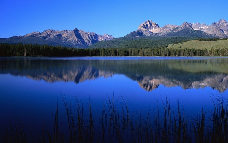 озеро, природа, синий, гора, на природе, lake, nature, blue, mountain