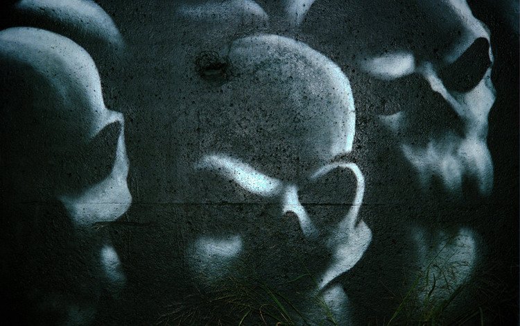 рисунок, темный, черепа, figure, dark, skull