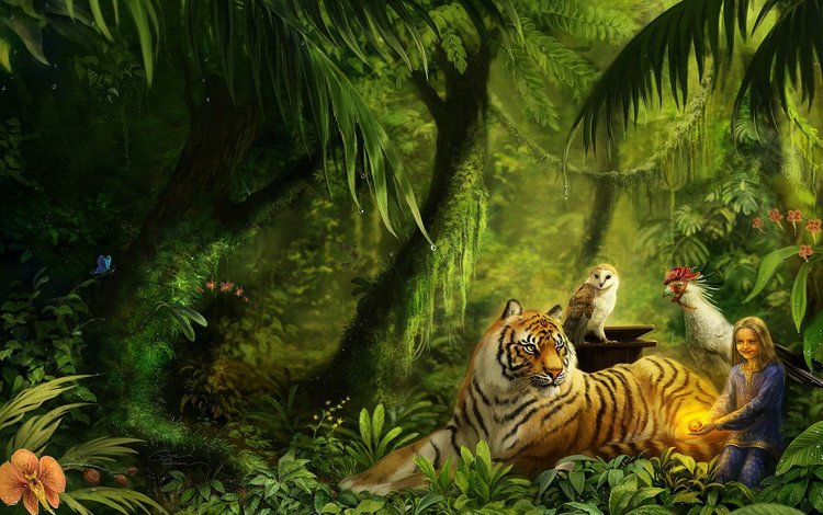 тигр, рисунок, животные, красота, джунгли, tiger, figure, animals, beauty, jungle