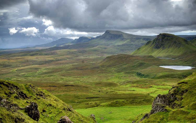 горы, шотландия, луга, mountains, scotland, meadows