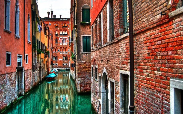 вода, венеция, стена, дома, италия, кирпич, каналы, water, venice, wall, home, italy, brick, channels
