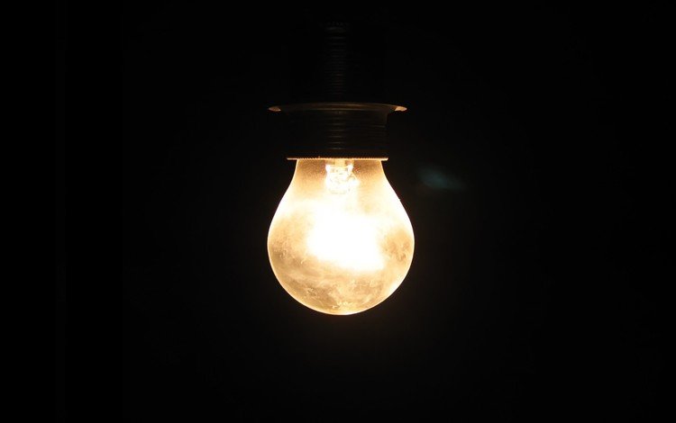 свет, черная, лампочка, light, black, light bulb
