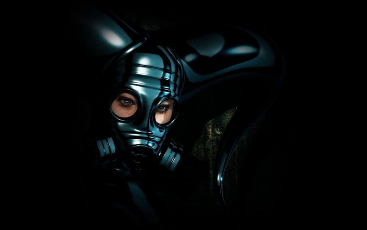 девушка, маска, шлем, противогаз, girl, mask, helmet, gas mask