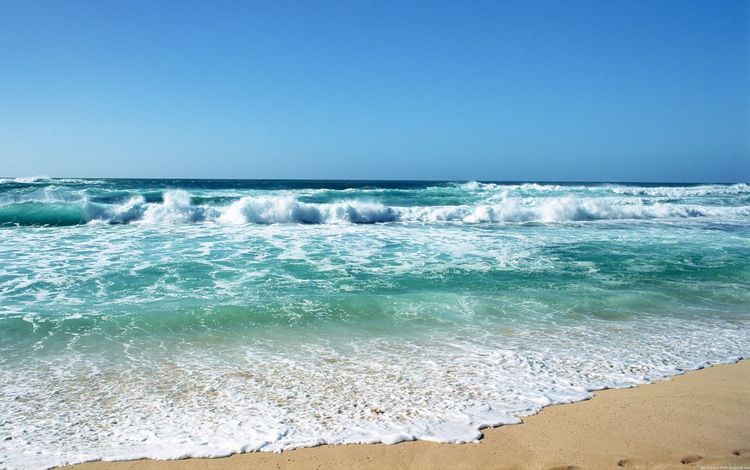 небо, волны, пляж, горизонт, океан, отдых, прибой, рай, the sky, wave, beach, horizon, the ocean, stay, surf, paradise