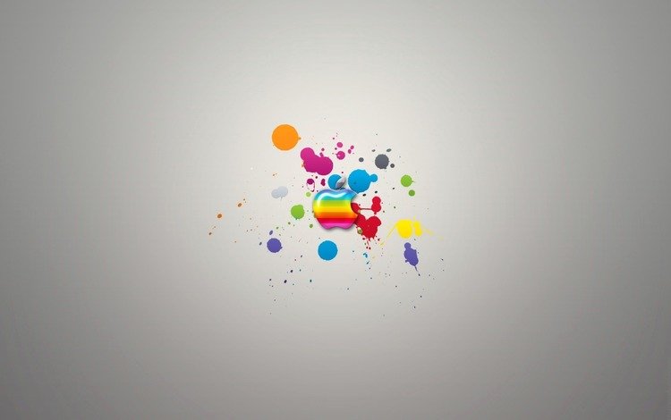разноцветный, брызги, эппл, colorful, squirt, apple