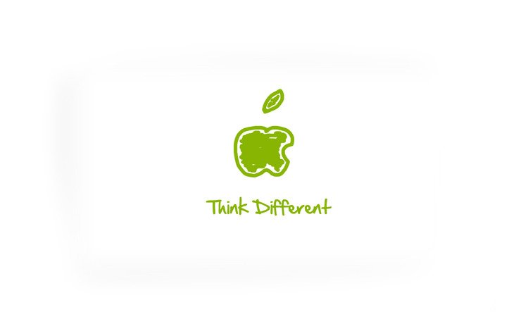 фон, think different, эппл, background, apple
