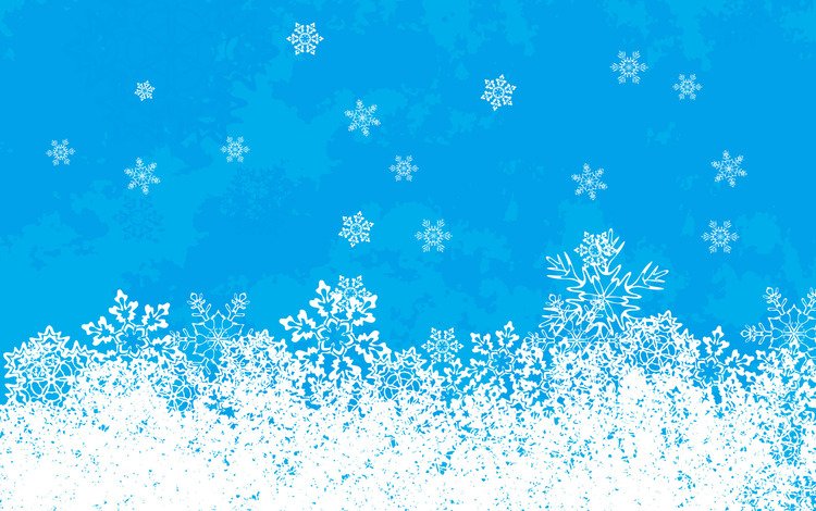 новый год, снежинки, синий, белый, new year, snowflakes, blue, white
