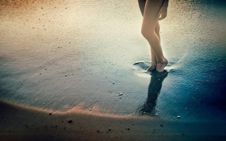 вода, песок, тень, ножки, water, sand, shadow, legs