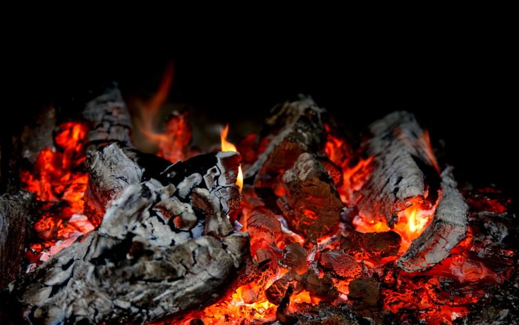 огонь, темный фон, угли, температура, тление, fire, the dark background, coal, temperature, corruption