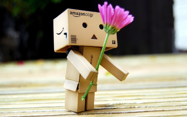 цветок, робот, подарок, игрушечная, danboard, данбо, цветком, короб, flower, robot, gift, toy, danbo, box