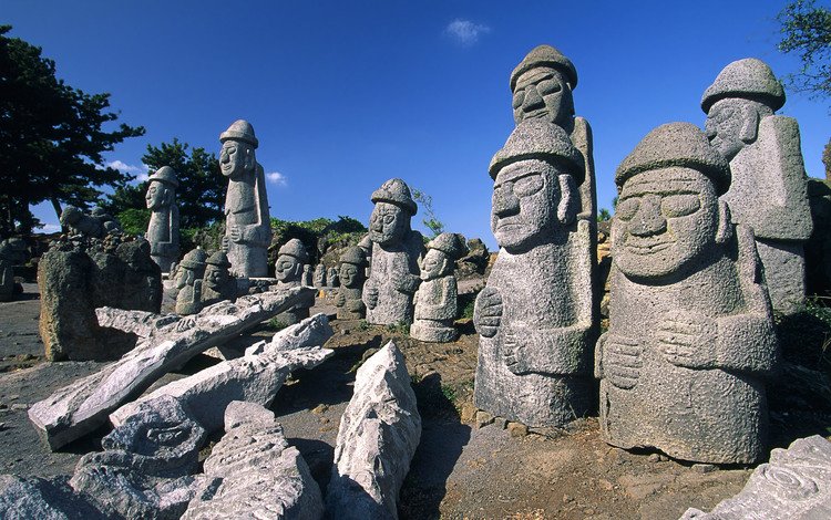 камень, корея, каменные фигуры, stone, korea, stone figures