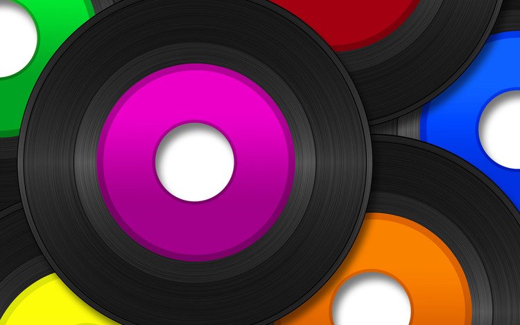 цвет, винил, пластинки, color, vinyl, records