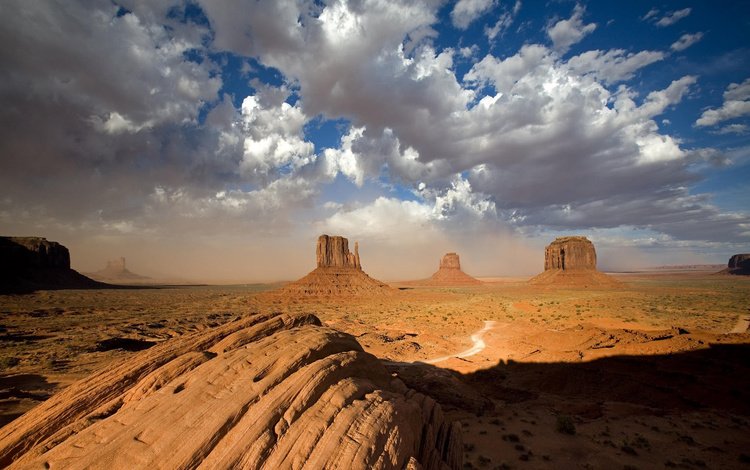 небо, камни, пустыня, the sky, stones, desert