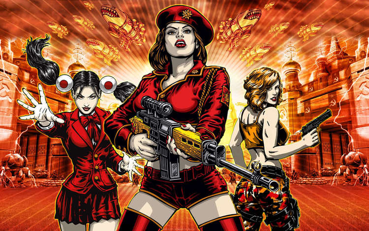 девушки, винтовка, red alert 3, girls, rifle