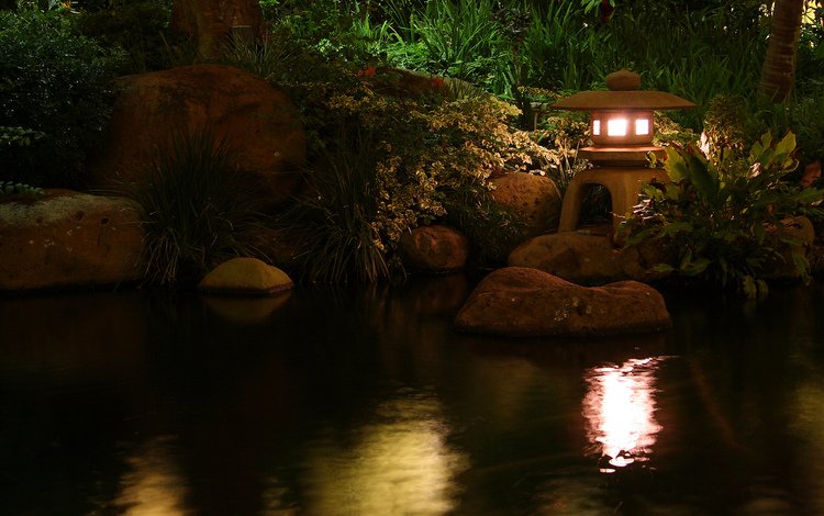 вода, природа, обои, лампа, пруд, светильник, water, nature, wallpaper, lamp, pond