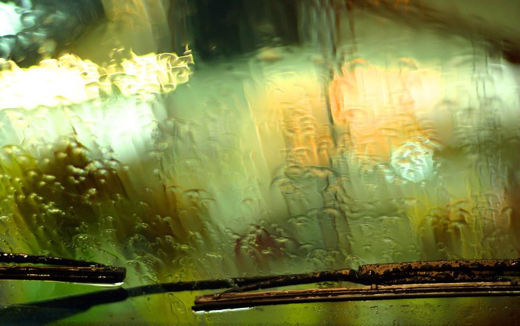 машина, капли, дождь, стекло, дворники, machine, drops, rain, glass, wipers