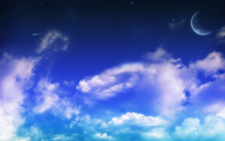 небо, облака, обои, луна, небеса, неба, moon, на природе, взляд, view, the sky, clouds, wallpaper, the moon, heaven, sky, nature