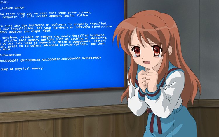 девушка, монитор, голубой экран, girl, monitor, blue screen