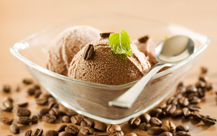 зерна, кофе, мороженное, десерт, шоколадное мороженое, grain, coffee, ice cream, dessert, chocolate ice cream
