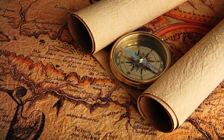карта, компас, map, compass