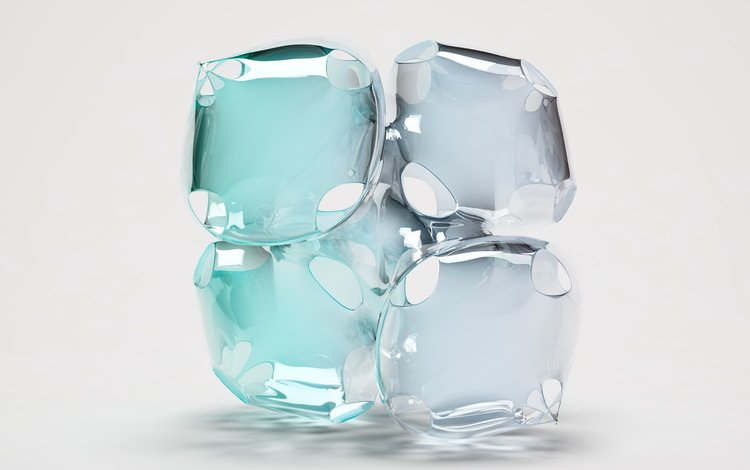 лёд, кубики, cubos de hielo 3d разное, ice, cubes, cubos de hielo 3d different