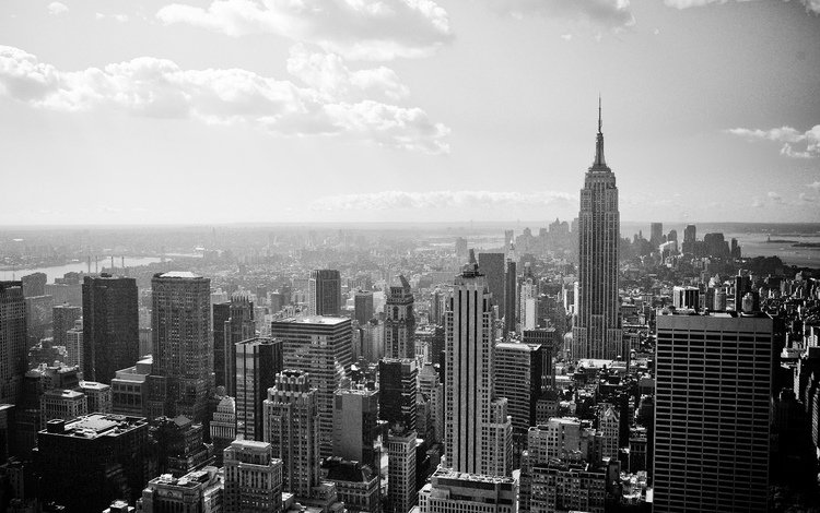 чёрно-белое, нью-йорк, сити, black and white, new york, city
