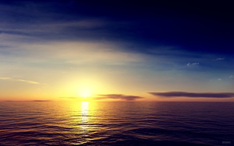 солнце, море, утро, the sun, sea, morning