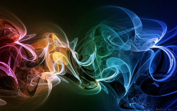 абстракция, фон, дым, разноцветный, красочный, яркий, abstraction, background, smoke, colorful, bright