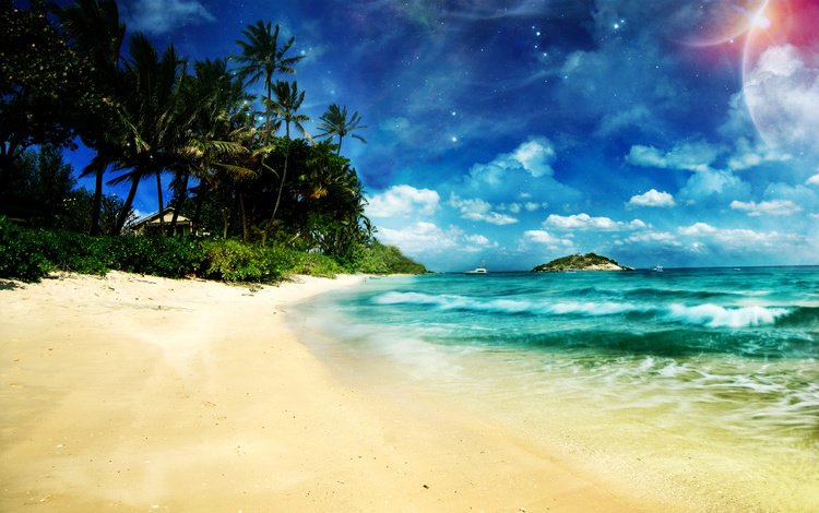 вода, берег, волны, пейзаж, песок, пляж, water, shore, wave, landscape, sand, beach