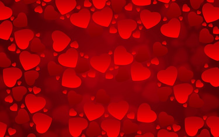 текстура, сердечки, красный фон, texture, hearts, red background