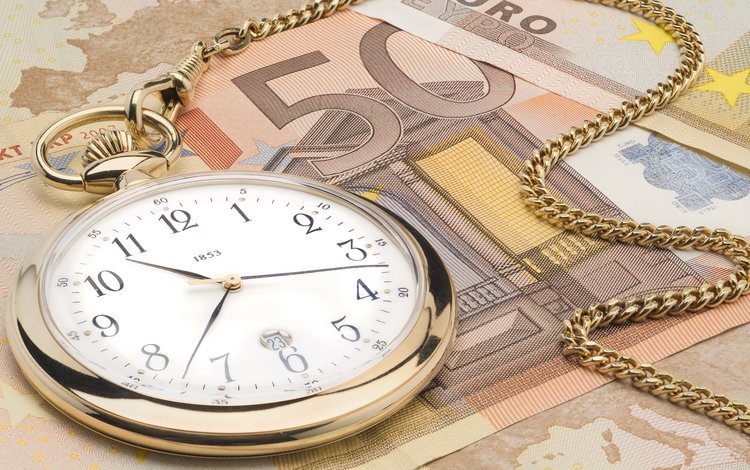 часы, деньги, время, евро, watch, money, time, euro