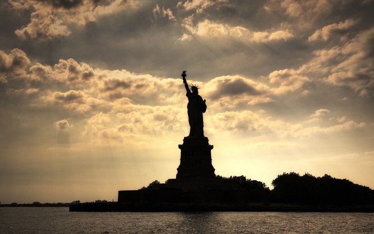 нью-йорк, статуя свободы, statue of liberty, нью - йорк, new york, the statue of liberty