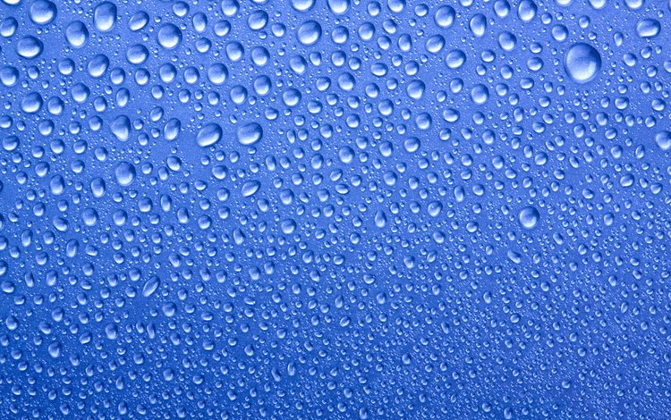 текстуры, макро, фото, капли, синий фон, капли воды, texture, macro, photo, drops, blue background, water drops