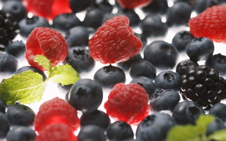 макро, малина, ягоды, черника, ежевика, macro, raspberry, berries, blueberries, blackberry