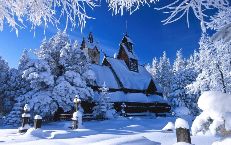снег, зима, дом, snow, winter, house