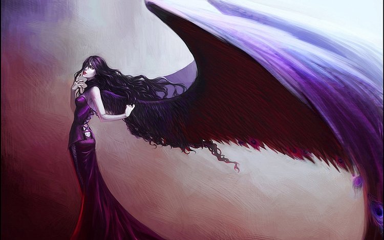 крылья, демонесса, wings, demoness