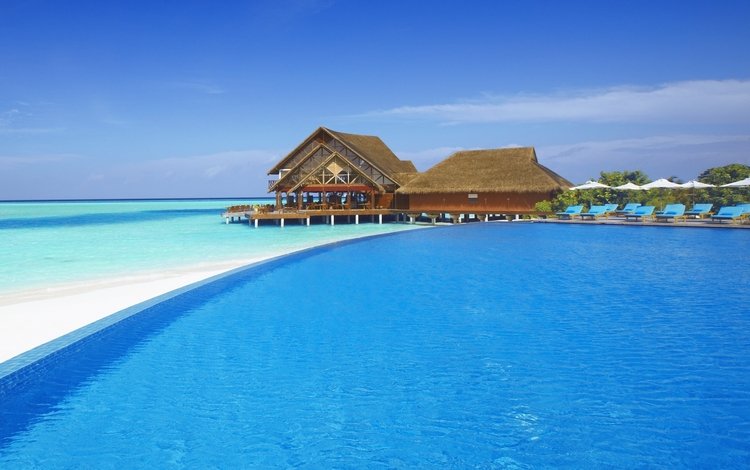 пляж, отдых, бунгало, тропики, мальдивы, beach, stay, bungalow, tropics, the maldives