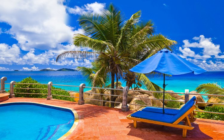 море, пляж, пальмы, тропики, райский отдых, sea, beach, palm trees, tropics, paradise vacation